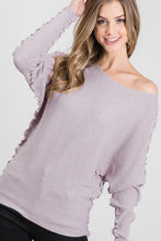 Load image into Gallery viewer, Ruffled Dolman Sweater
