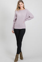 Load image into Gallery viewer, Ruffled Dolman Sweater
