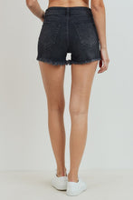 Load image into Gallery viewer, Black Denim Stretch Shorts
