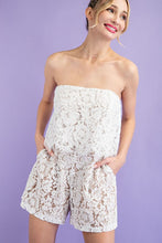 Load image into Gallery viewer, Strapless Lace Romper
