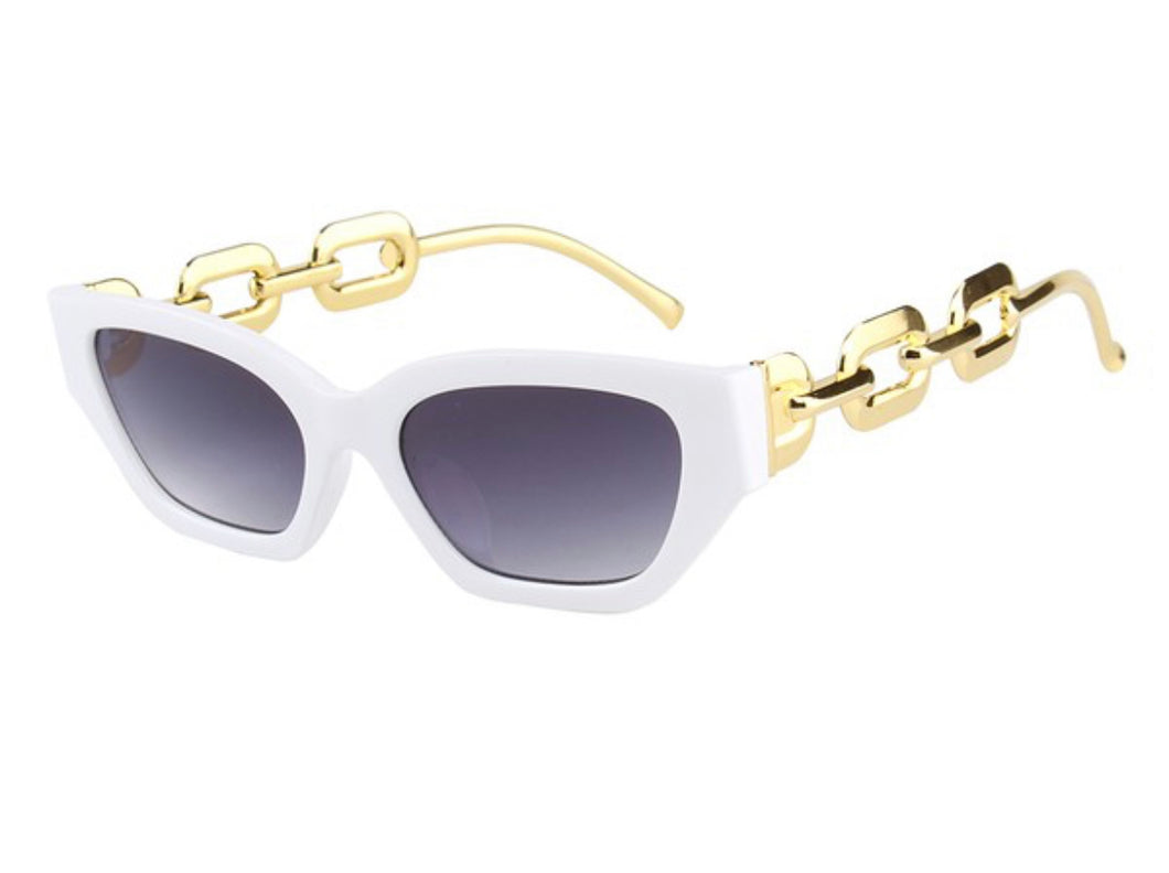 Chain Sunglasses - White