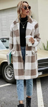 Load image into Gallery viewer, Buffalo Plaid Teddy Coat
