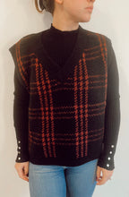 Load image into Gallery viewer, Red - Black Sweater Vest
