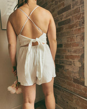 Load image into Gallery viewer, White Linen Romper
